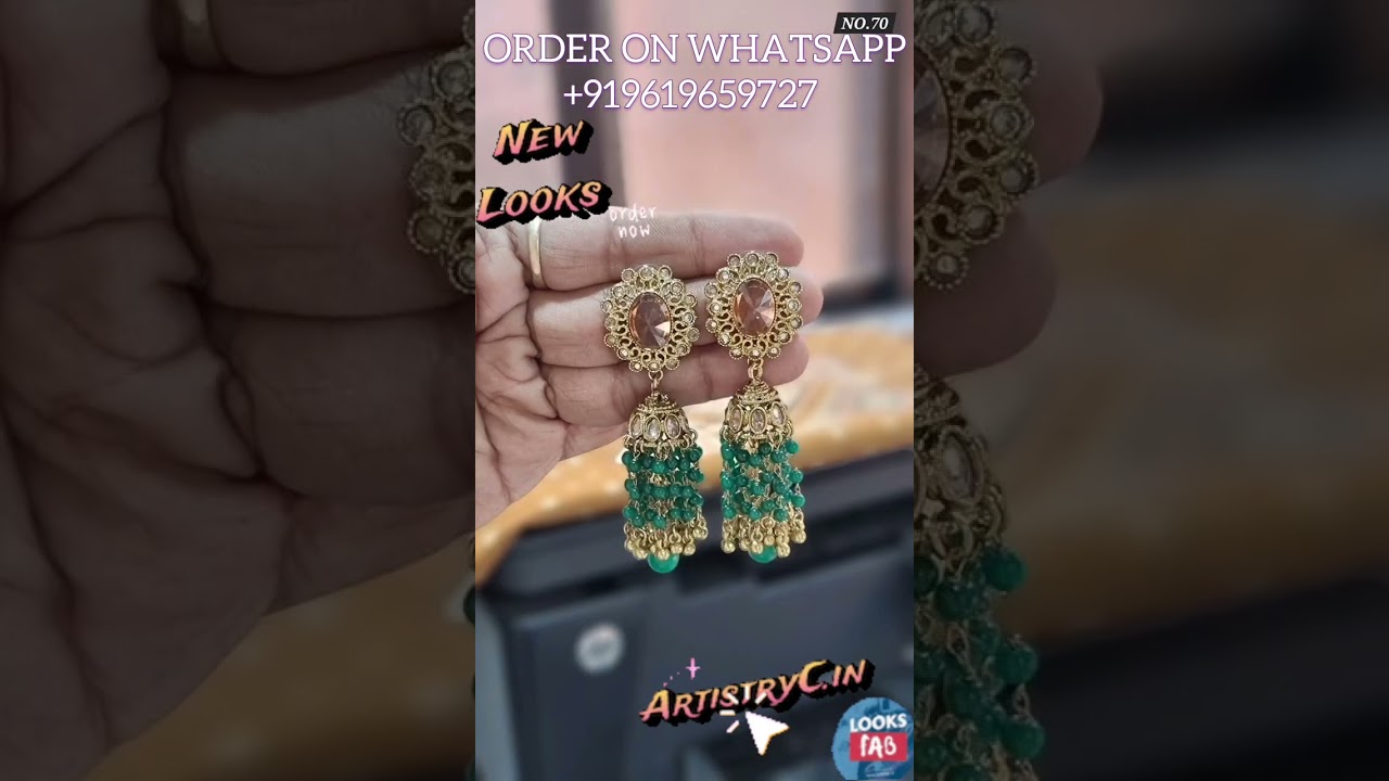 Trending Long Jhumka Earrings under ₹480 for Wedding? Akshara Inspired Look 2025 +919619659727