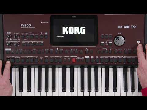 KORG PA700 видео инструкция Часть 9: Global, Media & Updates