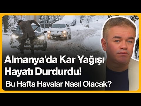 Almanya'da Kar Yağışı Hayatı Durdurdu! Bu Hafta Havalar Nasıl Olacak? | 26 Ocak 2026