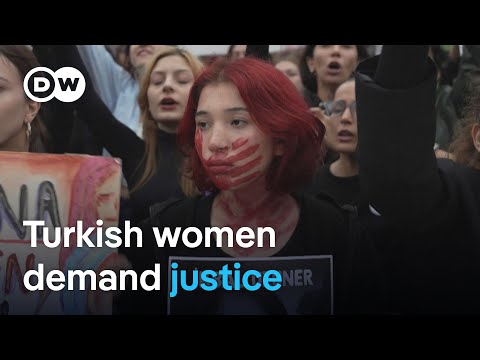 Women in Turkey protest violence against women after brutal murders | DW News