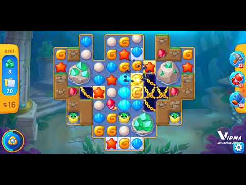 Fishdom. 8761 level no boosters and diamonds. 25 moves