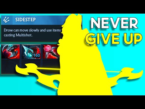 HARD GAME BUT THIS HERO CAN COMEBACK - Damage Drow Build