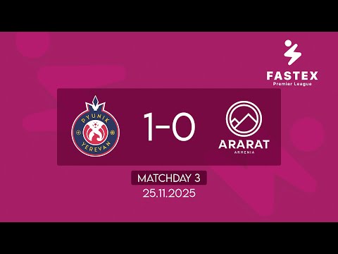 Fastex Premier League. Matchday 3. FC Pynik - FC Ararat-Armenia  (25.11.2025)