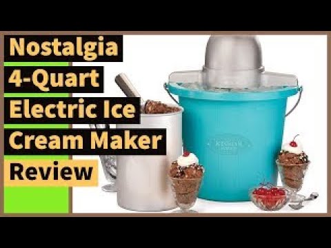 Nostalgia 4 Quart Electric Ice Cream Maker Review |...