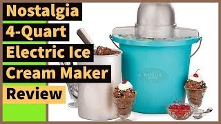 Nostalgia 4 Quart Electric Ice Cream Maker Review | Kitcheniest