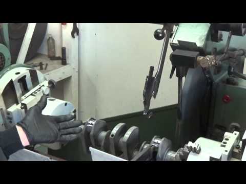 MAW MGB project, crankshaft rod journal grinding