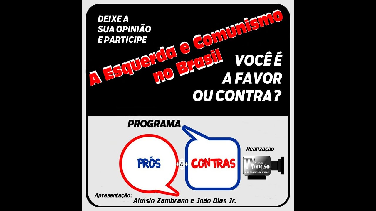 Programa Prós e Contras Esquerda e Comunismo no Brasil