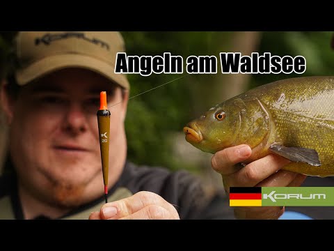 Fishing at the forest lake - surprise with the float #korum #korumgermany