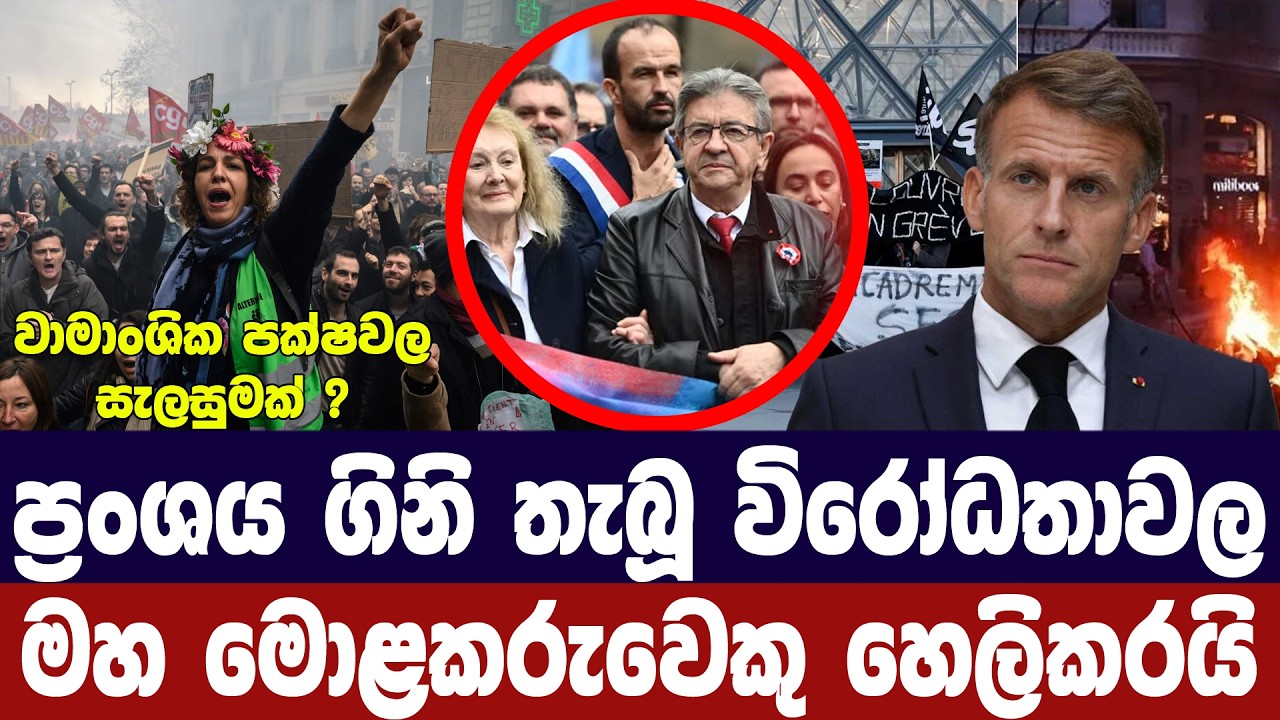 ප්‍රංශය ගිනි තැබූ විරෝධතාවල මහ මොළකරු හෙලිකරයි