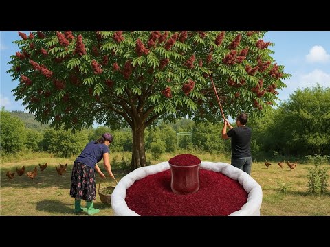 Azerbaijan’s Traditional Sumac Harvesting & Drying - 1 Hour Of The Best Recipes