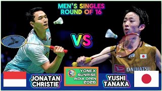 Download lagu Jonatan Christie vs Yushi Tanaka | Babak 16 Besar Yonex Sunrise India Open 2026 Badminton mp3