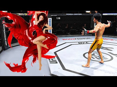 Bruce Lee vs BabeMonk Red ( EA Sports UFC 4 ) wwe mma