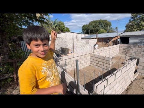 🔵Dia 10 de la construcción de la NUEVA CASA de William y familia/Donación CASA #55 en El Salvador 🇸🇻