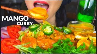Download lagu ASMR MANGO CURRY CHICKEN   EGGS   VEGGIE FRIED RICE   LIME JUICE | KARI AYAM MANGGA 芒果咖喱咀嚼音먹방 mp3