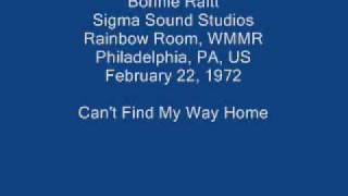 Bonnie Raitt 12 - Can&#39;t Find My Way Home (orig. by Steve Winwood)