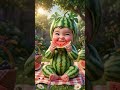 Watermelon Baby 🍉 | A Magical Fruit Baby Eating Its Own Slice