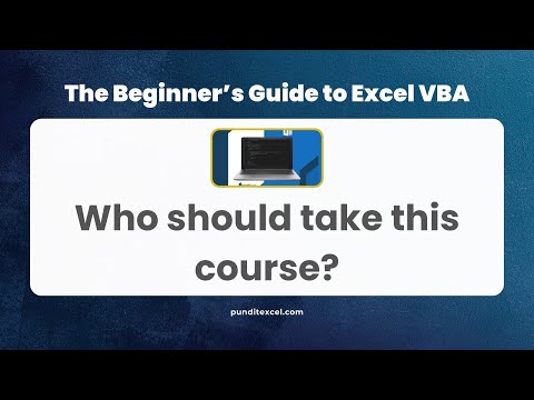 Who should take this course?