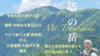 【日帰り登山】塔の岳 表尾根から大倉尾根 50代登山初心者に塔の岳は絶景を見せてくれるのか！