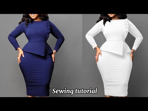 How to sew this stylish corporate gown with an...