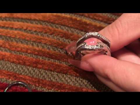 Ring Guard Enhancer with 1.5 Carat cubic zirconia solitaire ring 14K white gold