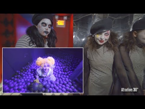 [4K] Haunted Circus with Ball Pit - Queen Mary's Dark Harbor 2017