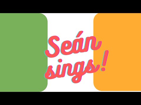 Seán sings the national anthem.