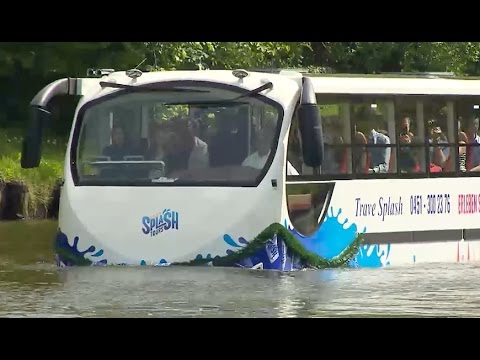 „Splashtours“: Lübeck hat jetzt einen Amphibienbus