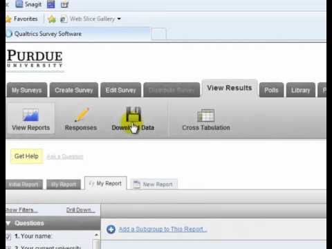 Exporting Data from Qualtrics