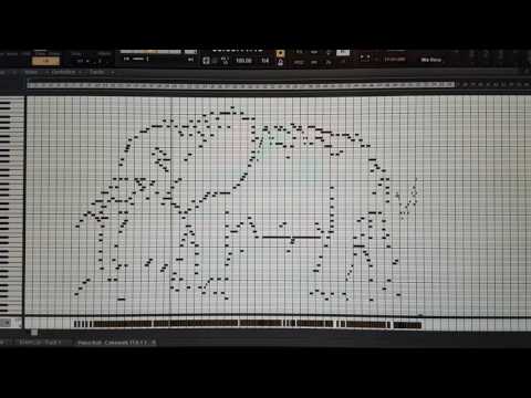 the Elephant Rag - MIDI Drawing