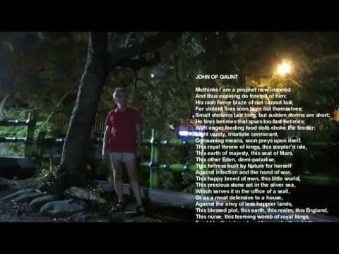 Shakespeare Recitals - Richard II - Act 2, Scene 1, John of Gaunt - 20161016 - Stinking Creek