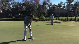 Falko Hanisch UNLV Golf par putt save par4 h18 sea best Sawgrass 2/3/20