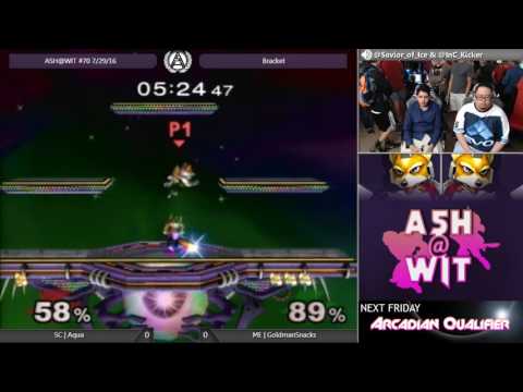 SC | Aqua(Sheik) vs ME | GoldmanSnacks (Fox) - ASH@WIT #70 Melee Bracket