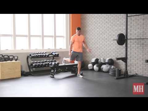 Single leg hip hinge