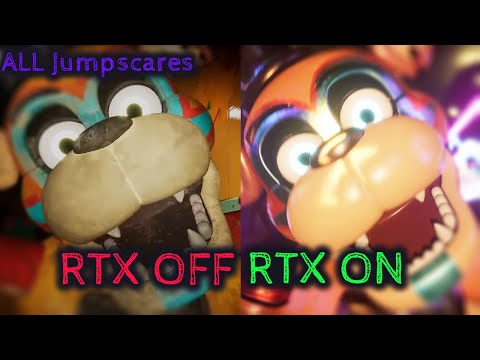FNAF Security Breach Modded RTX - ALL JUMPSCARES
