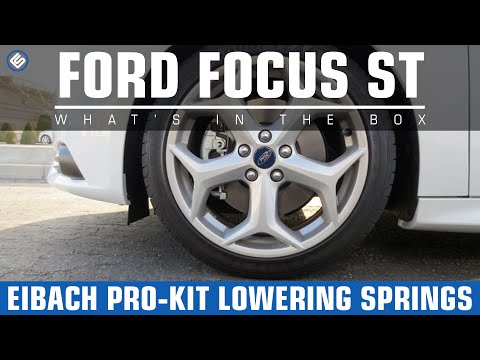 Eibach Pro-Kit Lowering Springs on our White Sheep Focus ST - RallySportDirect.com