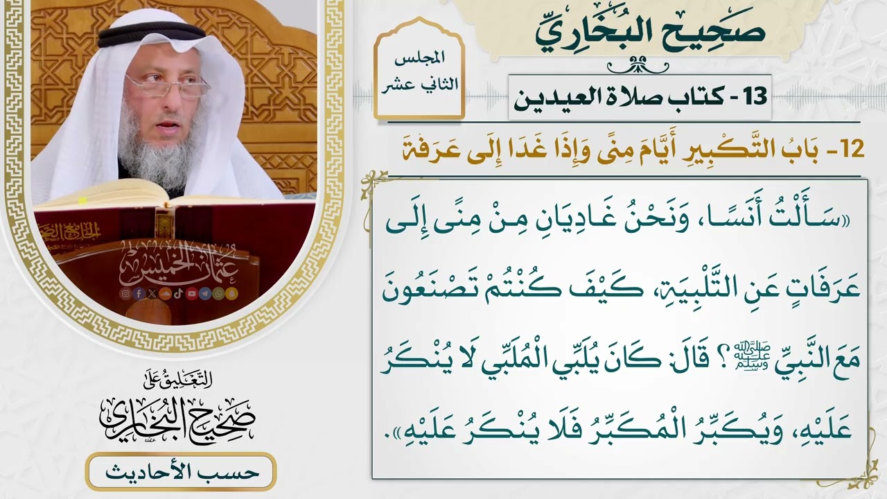 [970] حديث: كان يلبي الملبي لا ينكر عليه ويكبر المكبر فلا ينكر عليه [[كتاب العيدي