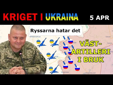 5 Apr: Ukrainarna SLÄPPER LÖS VÄST-ARTILLERI I BAKHMUT | Kriget i Ukraina förklaras