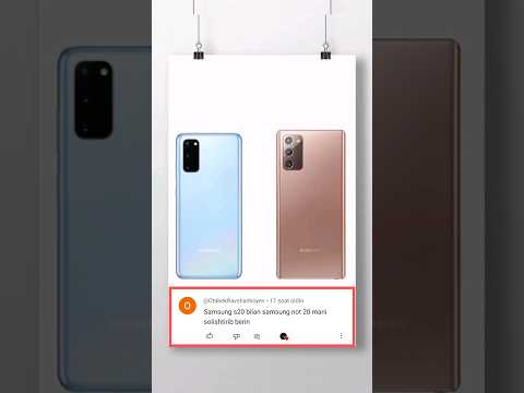Samsung galaxy S20 5G vs Samsung galaxy Note 20 5G #samsung