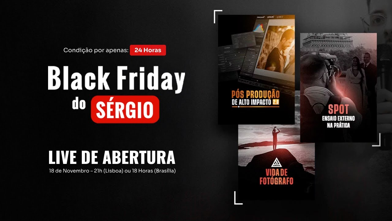 Live de Abertura - Black Friday do Sérgio