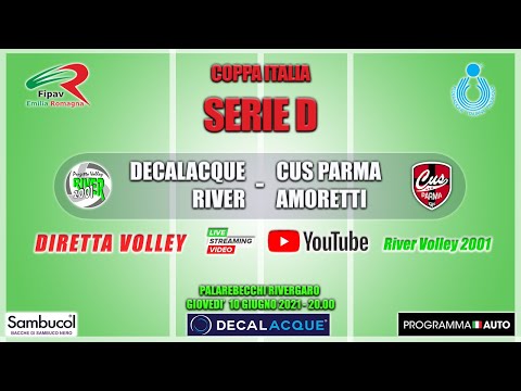 Coppa Italia serie D: DECALACQUE RIVER - CUS PARMA AMORETTI