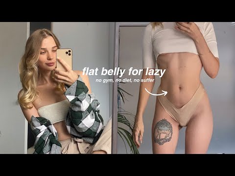 how to lose belly fat in 1 week (for lazy people)