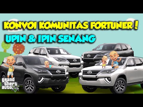 SULTAN UPIN KONVOI FORTUNER DI ATAS GUNUNG TERTINGGI OFFROAD KEREN - GTA V MOD UPIN & IPIN SPESIAL