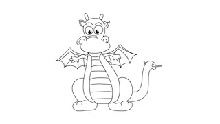 How to draw Dragons - Easy step-by-step drawing lessons for kids