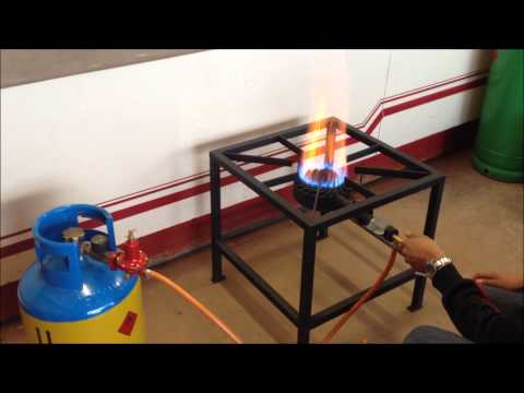Single burner high pressure gas stove