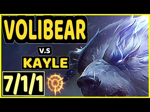 ODOAMNE (VOLIBEAR) vs KAYLE - 7/1/1 KDA TOP CHALLENGER GAMEPLAY - EUW