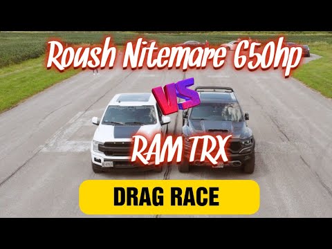 Nitemare Roush 650hp vs Ram TRX - Drag Race
