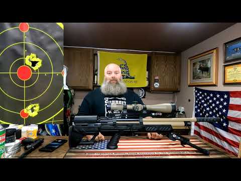 Hatsan Bullboss Wood Stock .25 and Optima First Focal Plane 4-16x50 Scope - Video by AirgunWebTV