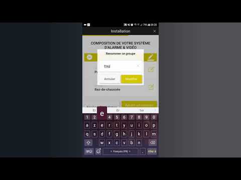 Modifier le nom d'un groupe d'alarme sur l'application e-ONE