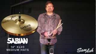 Video thumbnail for Sabian Xs20 14" Medium Hats | Quicklook by Sam Ash Music