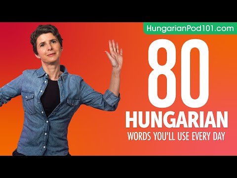 80 Hungarian Words You'll Use Every Day - Basic Vocabulary #48